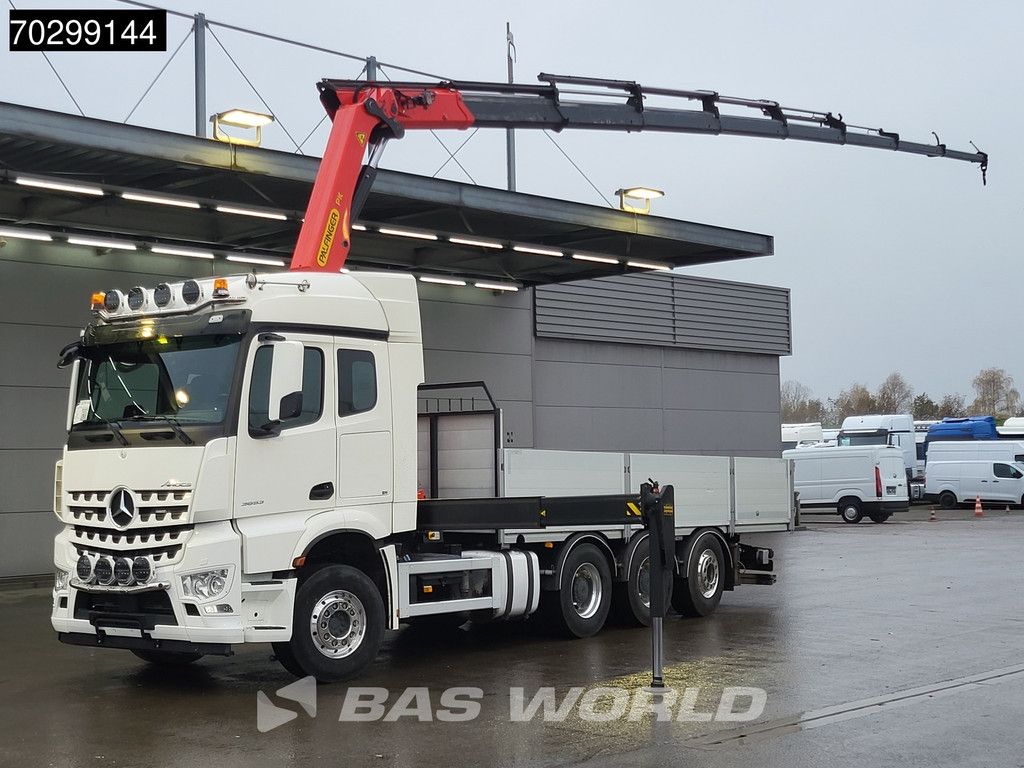 Mercedes Arocs Aroc 3653 8X4 Palfinger PK26002-EH G Kran Crane Remote Lift + steering axle Euro 6