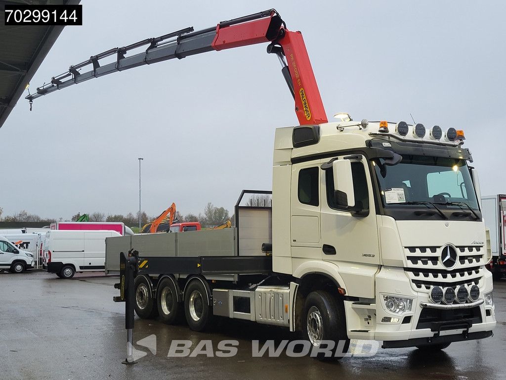 Mercedes Arocs Aroc 3653 8X4 Palfinger PK26002-EH G Kran Crane Remote Lift + steering axle Euro 6