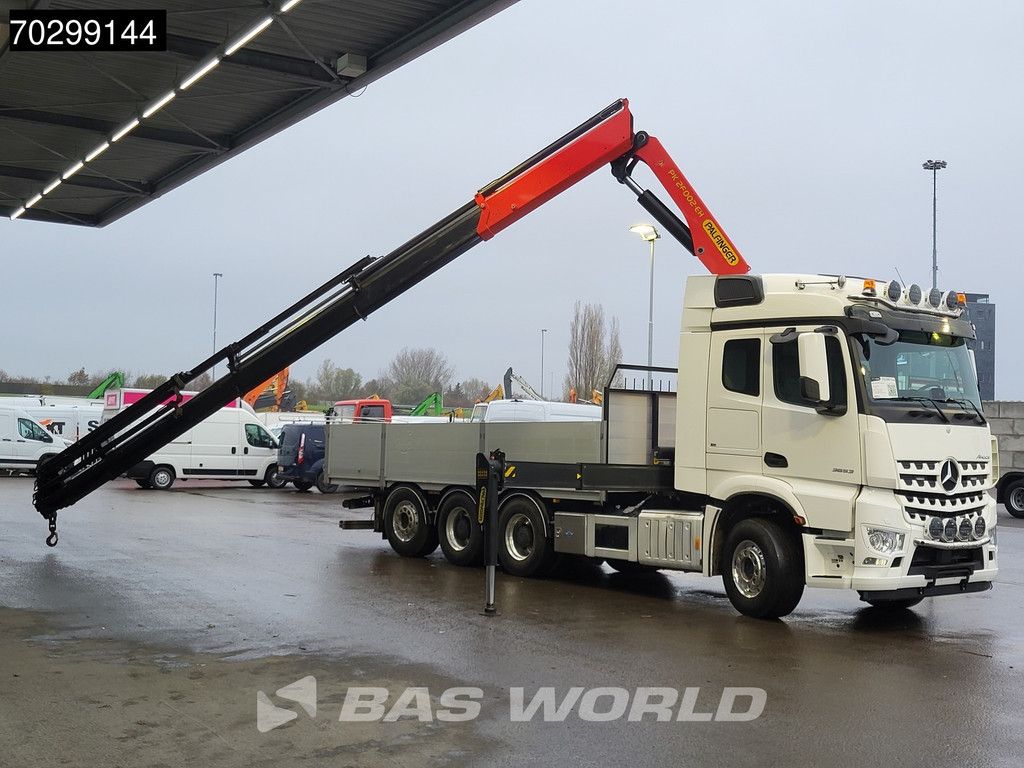 Mercedes Arocs Aroc 3653 8X4 Palfinger PK26002-EH G Kran Crane Remote Lift + steering axle Euro 6