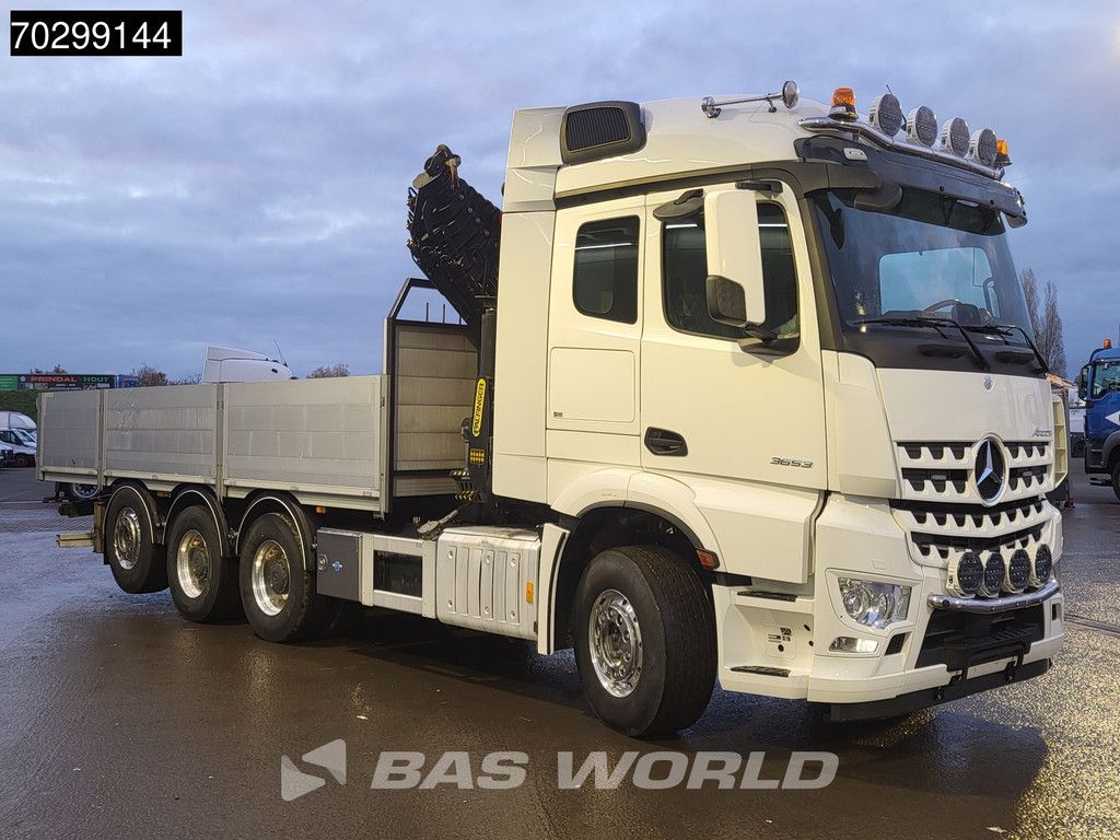 Mercedes Arocs Aroc 3653 8X4 Palfinger PK26002-EH G Kran Crane Remote Lift + steering axle Euro 6