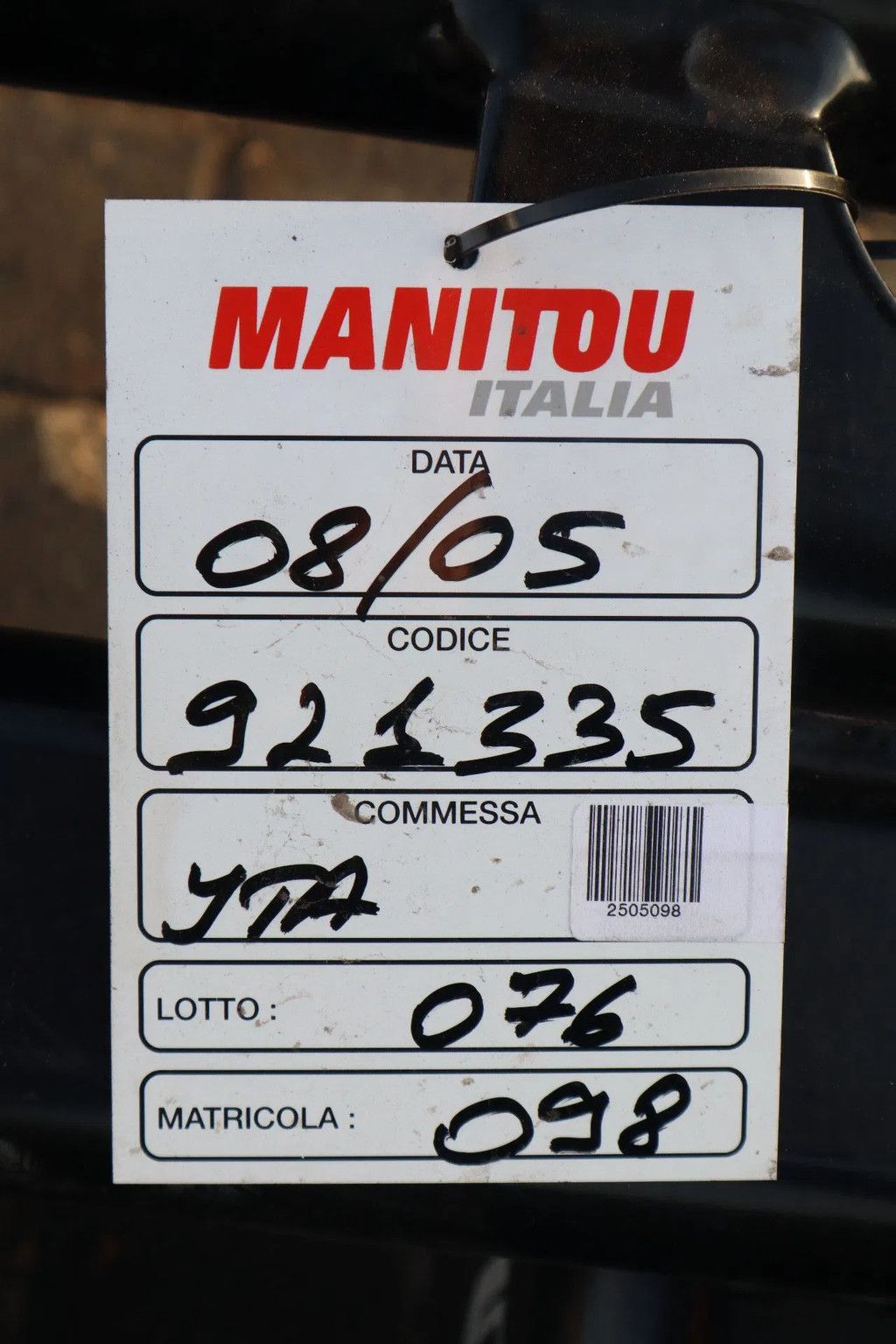 Manitou PC50 | JIB | HOOK | HOIST HOOK | 5 TON | NEW / UNUSED