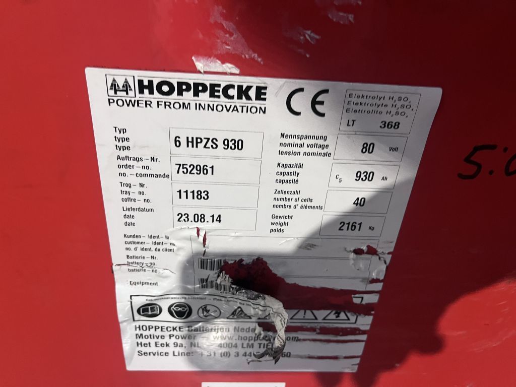 HOPPECKE 80 VOLT 930 AH