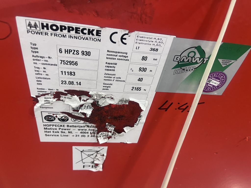 HOPPECKE 80 VOLT 930 AH