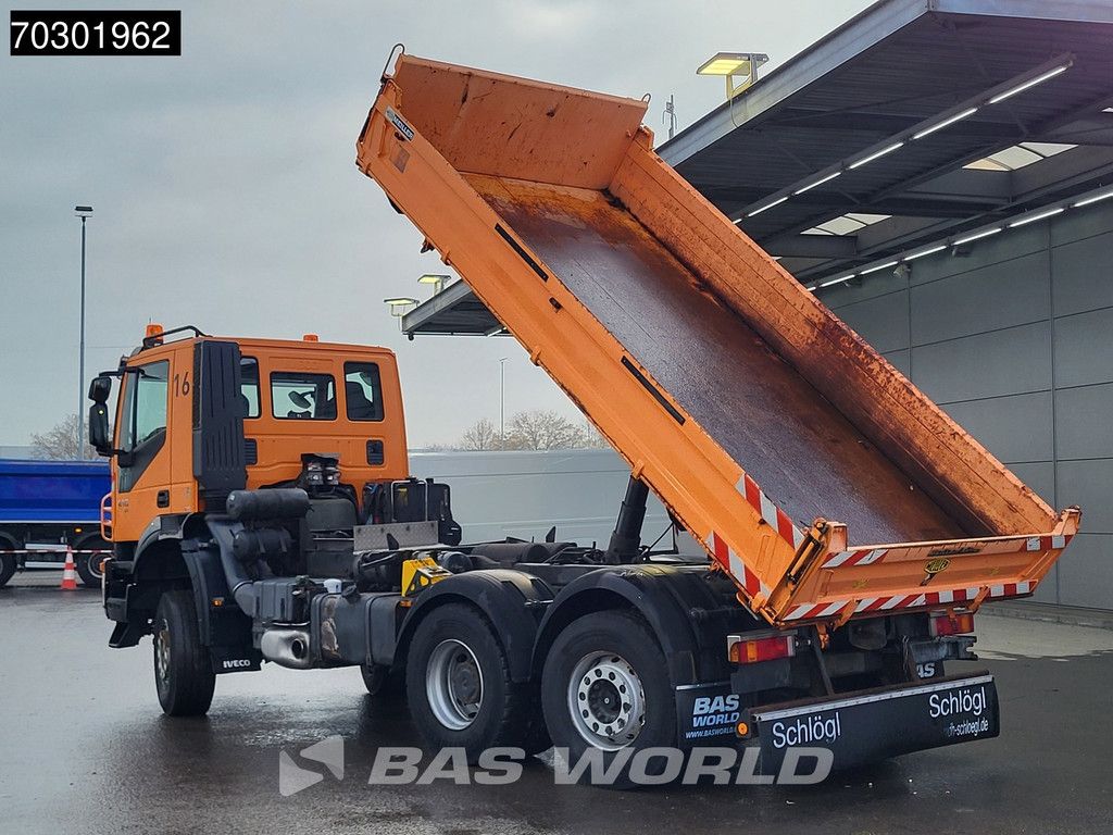 Iveco Trakker 410 6X4 5m3 Meiller 3-way tipper Lift+Steering axle Big-Axle Euro 5