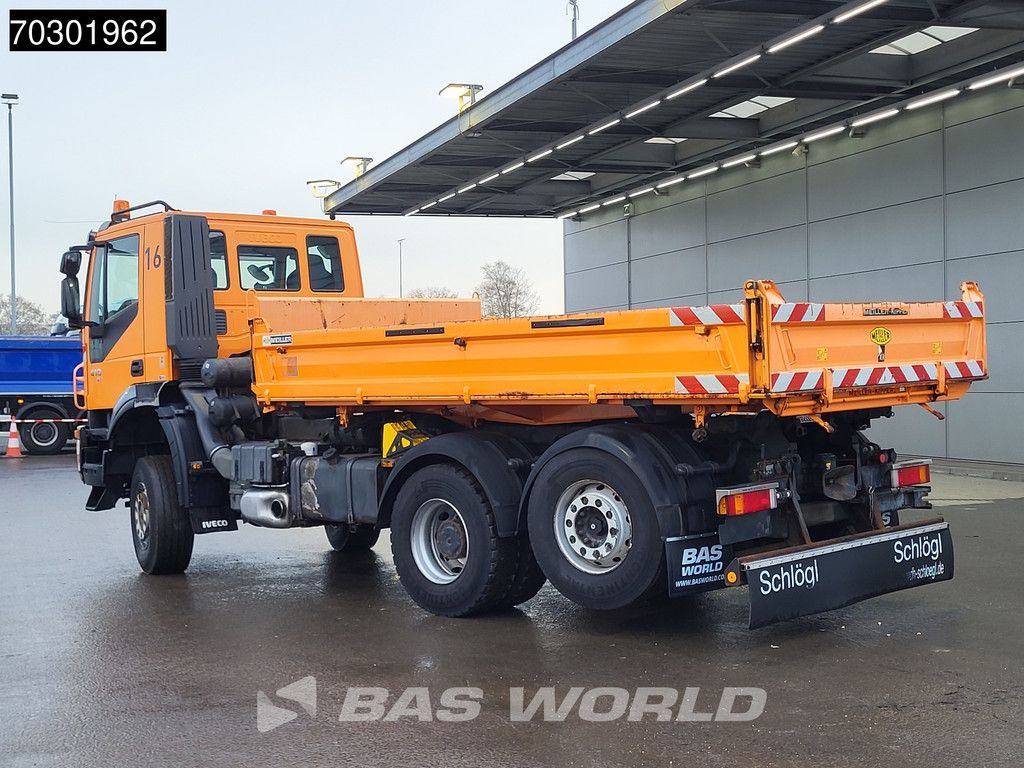 Iveco Trakker 410 6X4 5m3 Meiller 3-way tipper Lift+Steering axle Big-Axle Euro 5