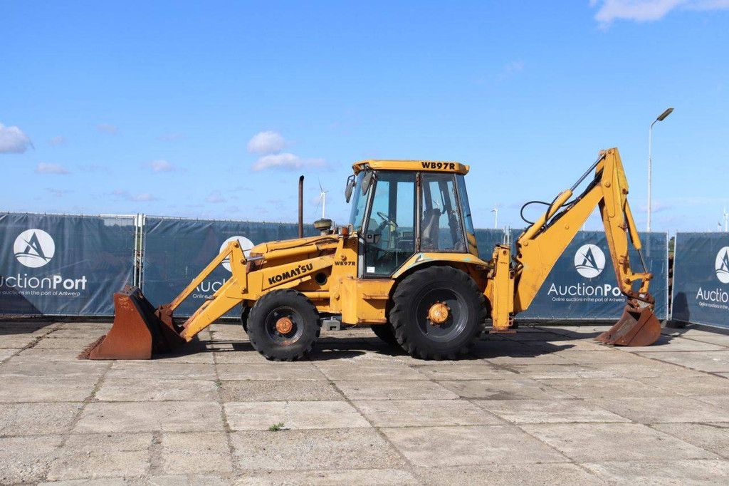 Backhoe loader Komatsu WB97R Diesel 74kW 1995