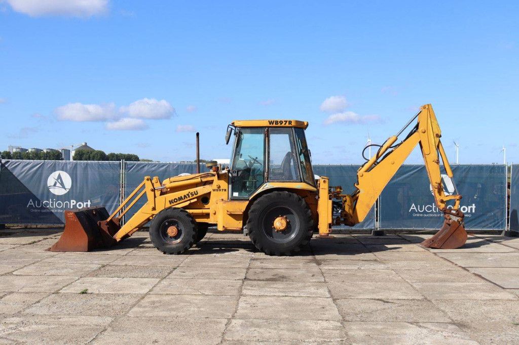 Backhoe loader Komatsu WB97R Diesel 74kW 1995