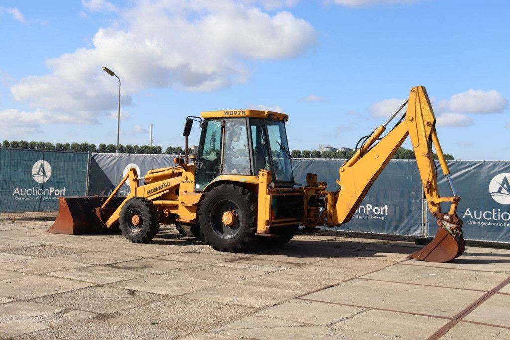 Backhoe loader Komatsu WB97R Diesel 74kW 1995