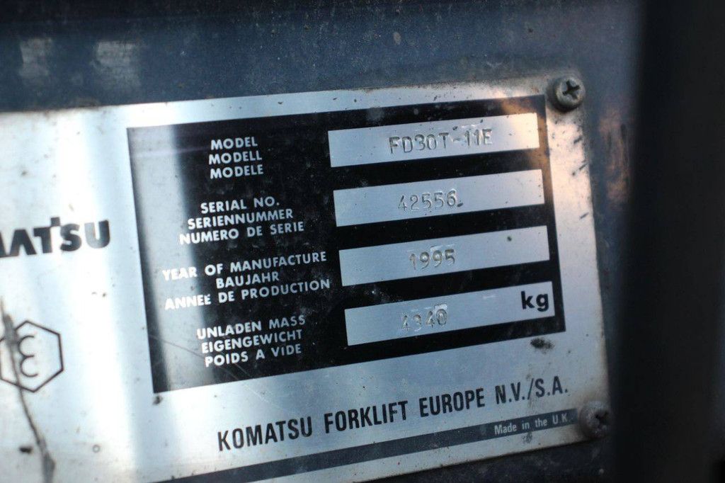 Heftruck Komatsu FD30T-11E Diesel 3000kg 1995