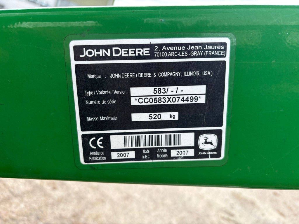 John Deere Front Loader for 583 (Margin)