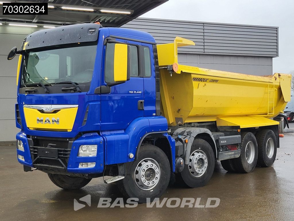MAN TGS 35.440 8X4 14m3 tipper Steelsuspension Big-Axle Retarder Automatic Euro 6