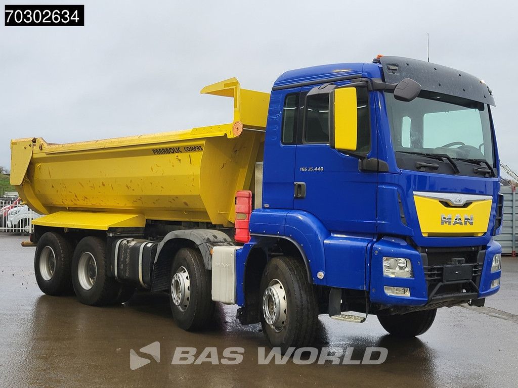 MAN TGS 35.440 8X4 14m3 tipper Steelsuspension Big-Axle Retarder Automatic Euro 6