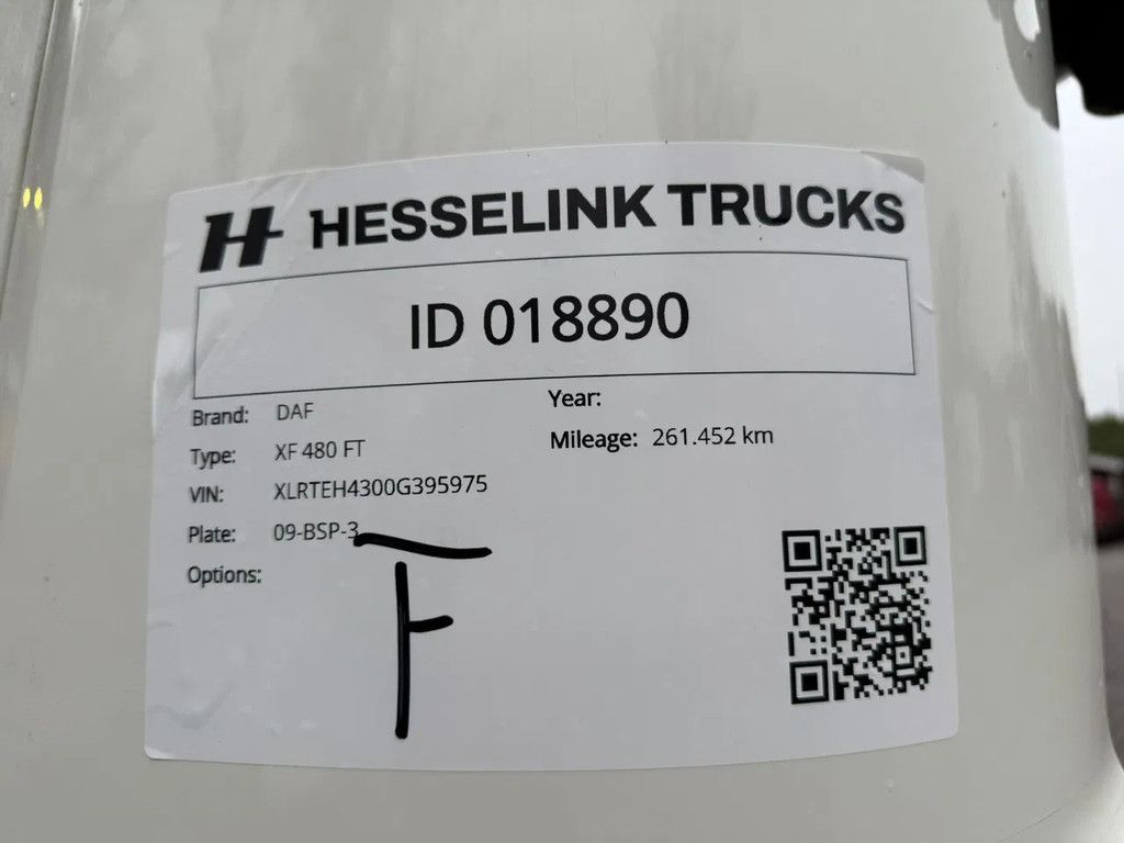 DAF XF 480 SSC Super Space 2x tank LED 261.452KM! ACC NL Truck APK/TUV 17-04-2026
