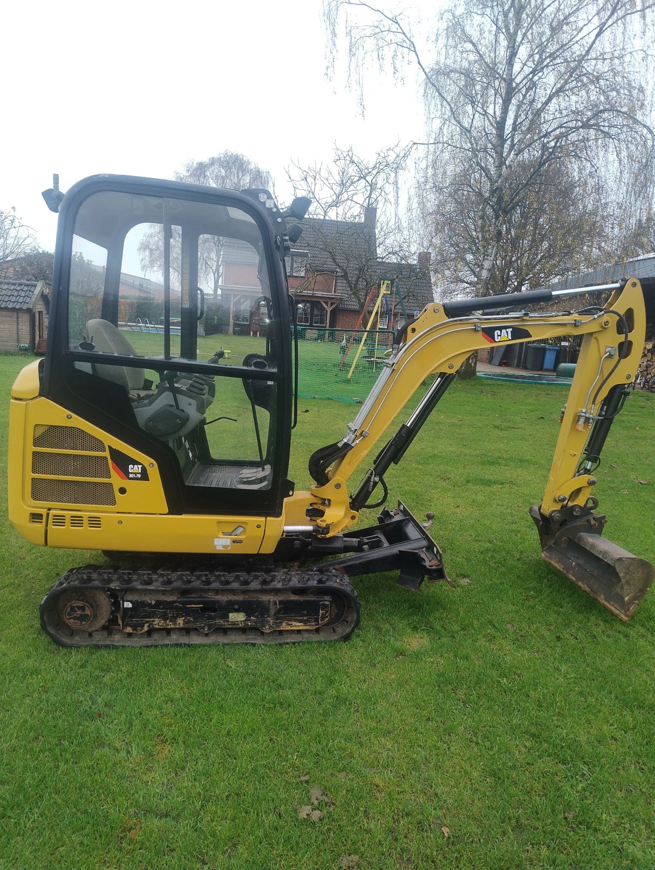 Cat 301.7 minigraver 2018 sloop sorteer functie