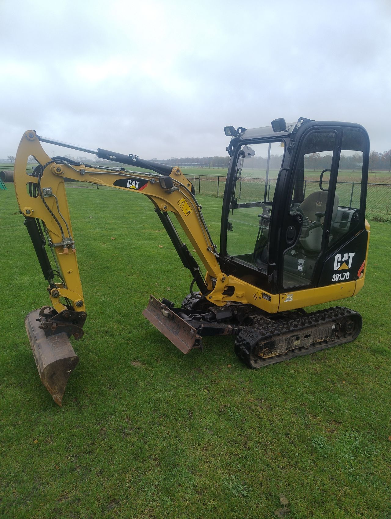 Cat 301.7 minigraver 2018 sloop sorteer functie