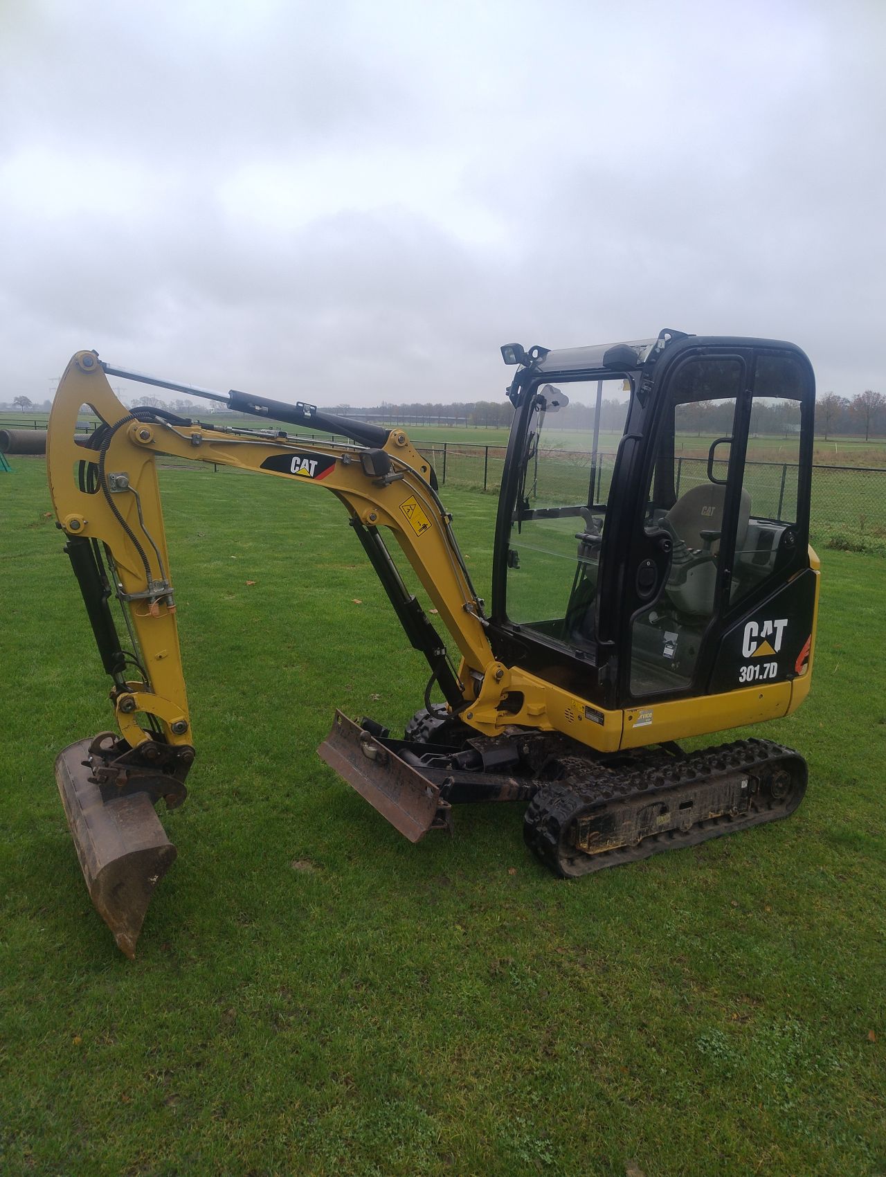 Cat 301.7 minigraver 2018 sloop sorteer functie