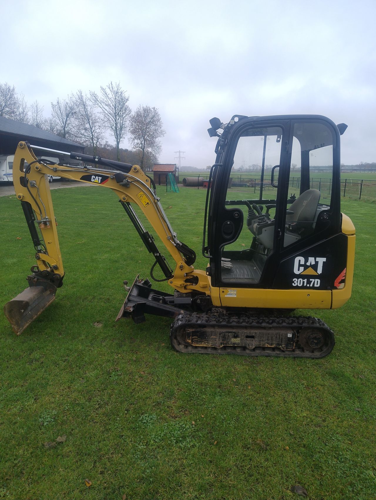 Cat 301.7 minigraver 2018 sloop sorteer functie