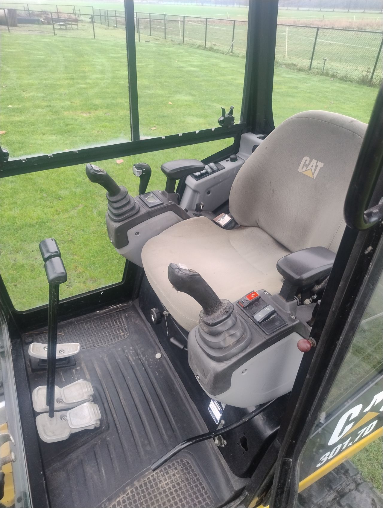 Cat 301.7 minigraver 2018 sloop sorteer functie