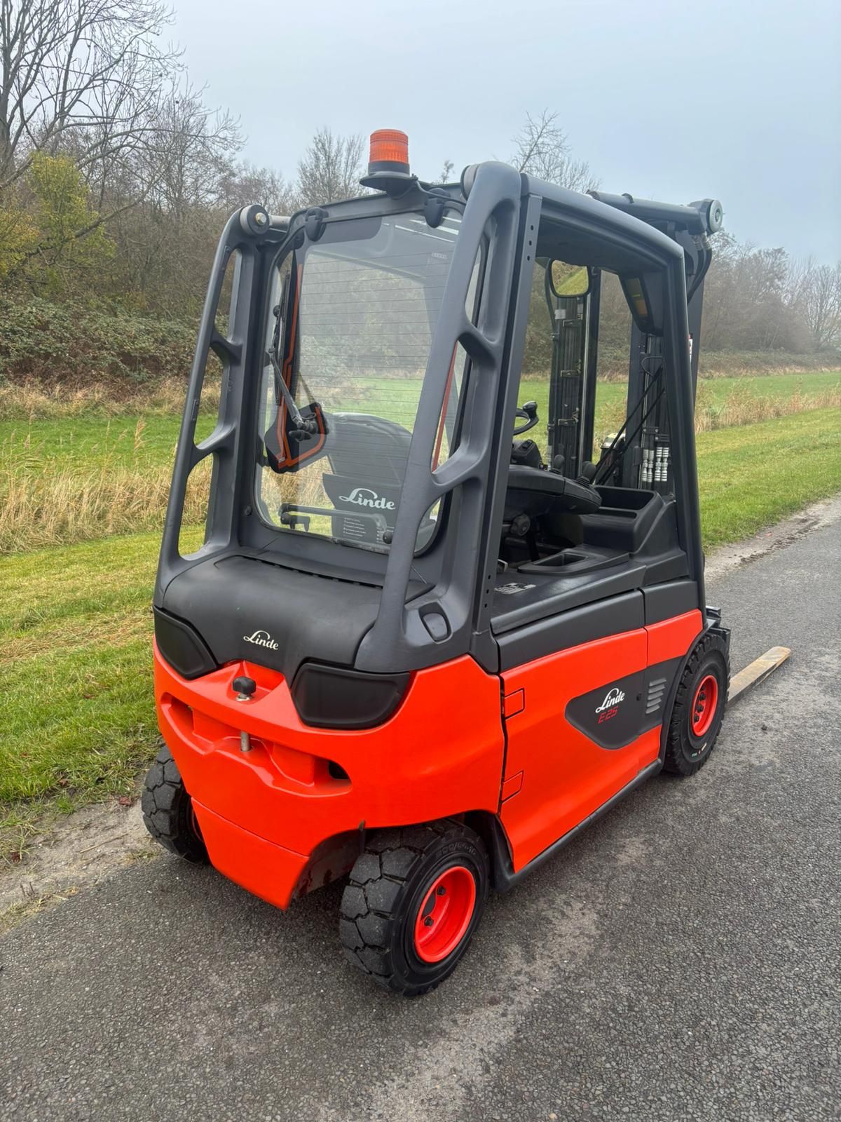 Linde E25-01 elektrische heftruck triplo sideshift