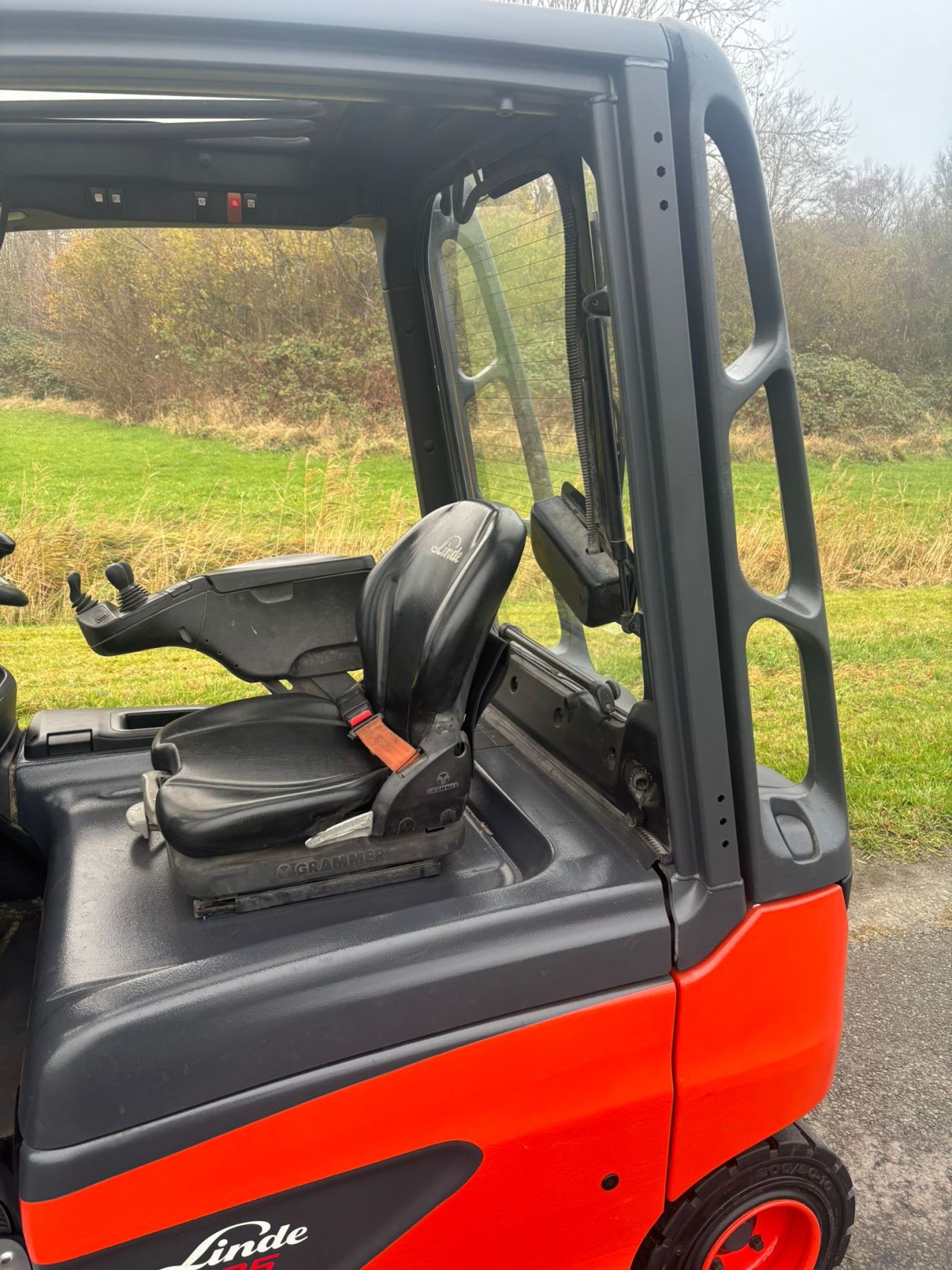 Linde E25-01 elektrische heftruck triplo sideshift