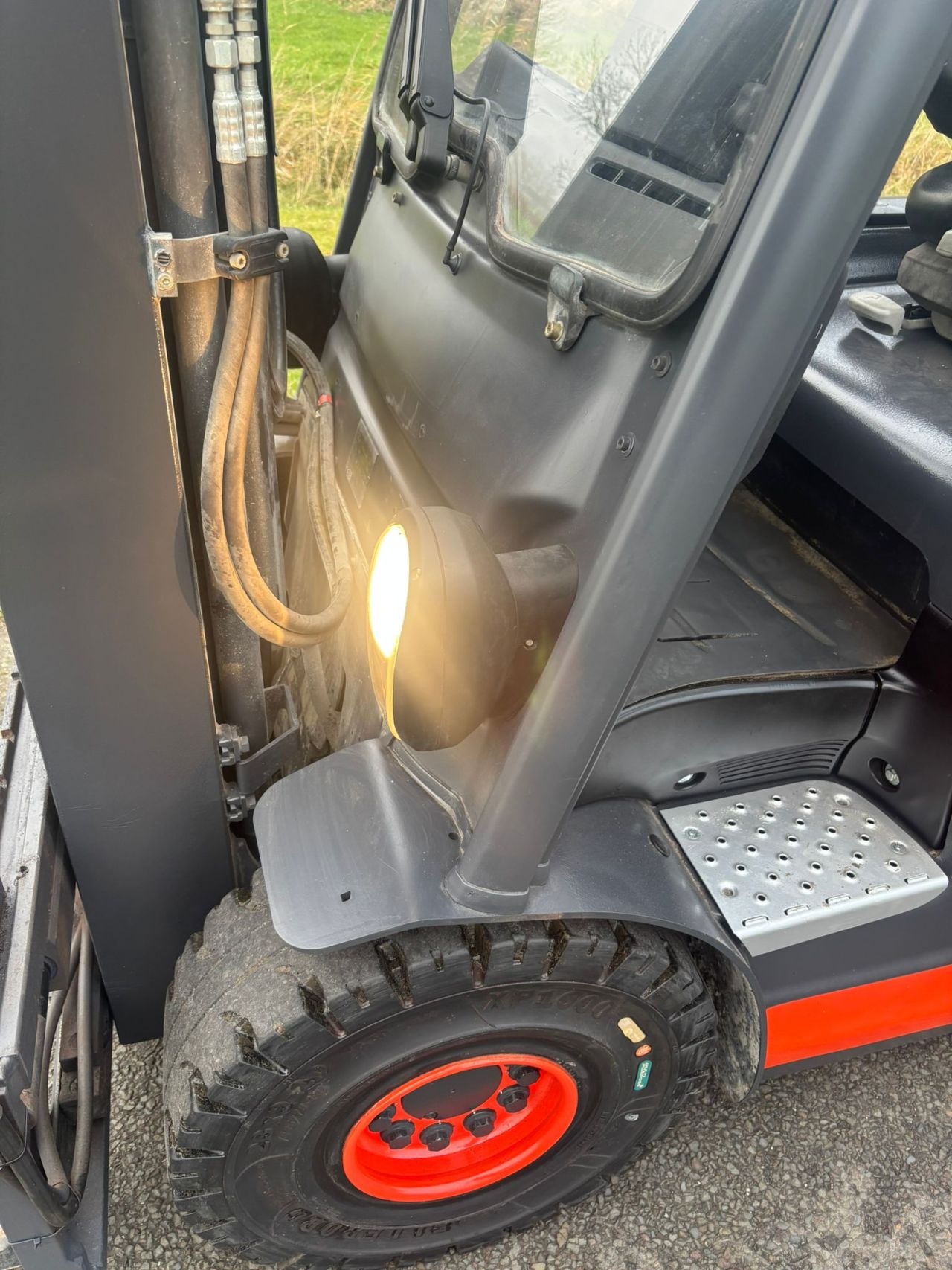 Linde E25-01 elektrische heftruck triplo sideshift