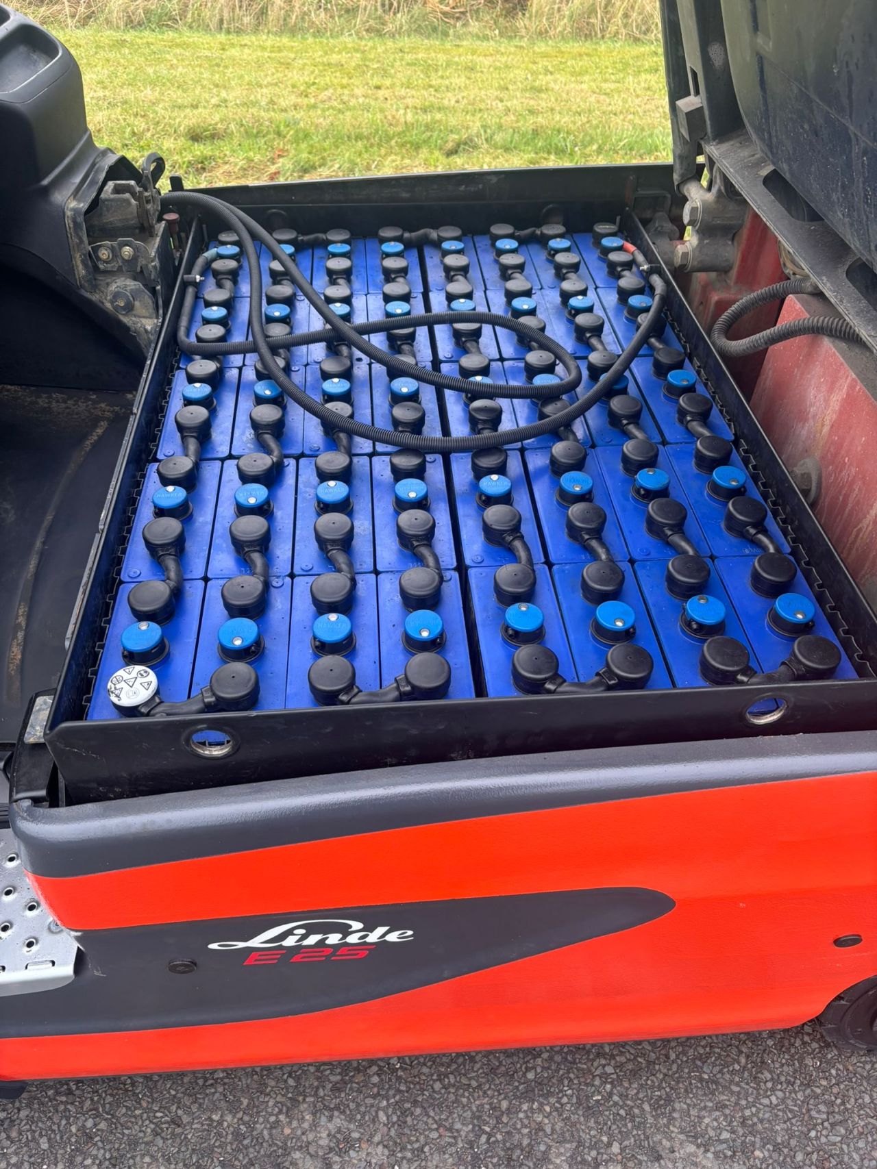 Linde E25-01 elektrische heftruck triplo sideshift