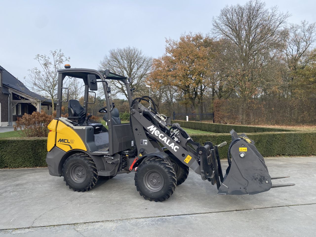 Mecalac mcl2 minishovel loader nieuw/demo