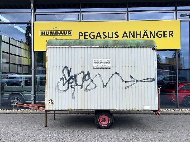 Bauwagen Baustellenwagen Anhänger 1 Achser 1,5t. 25 km/h