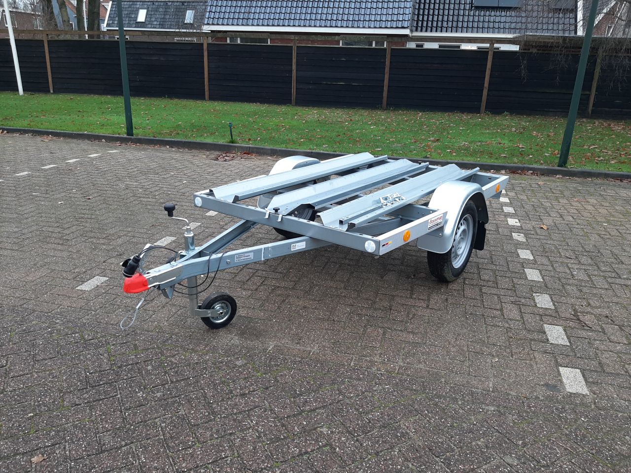 Motortrailer Stema MT750 BS2 voor 2 motoren ongeremd