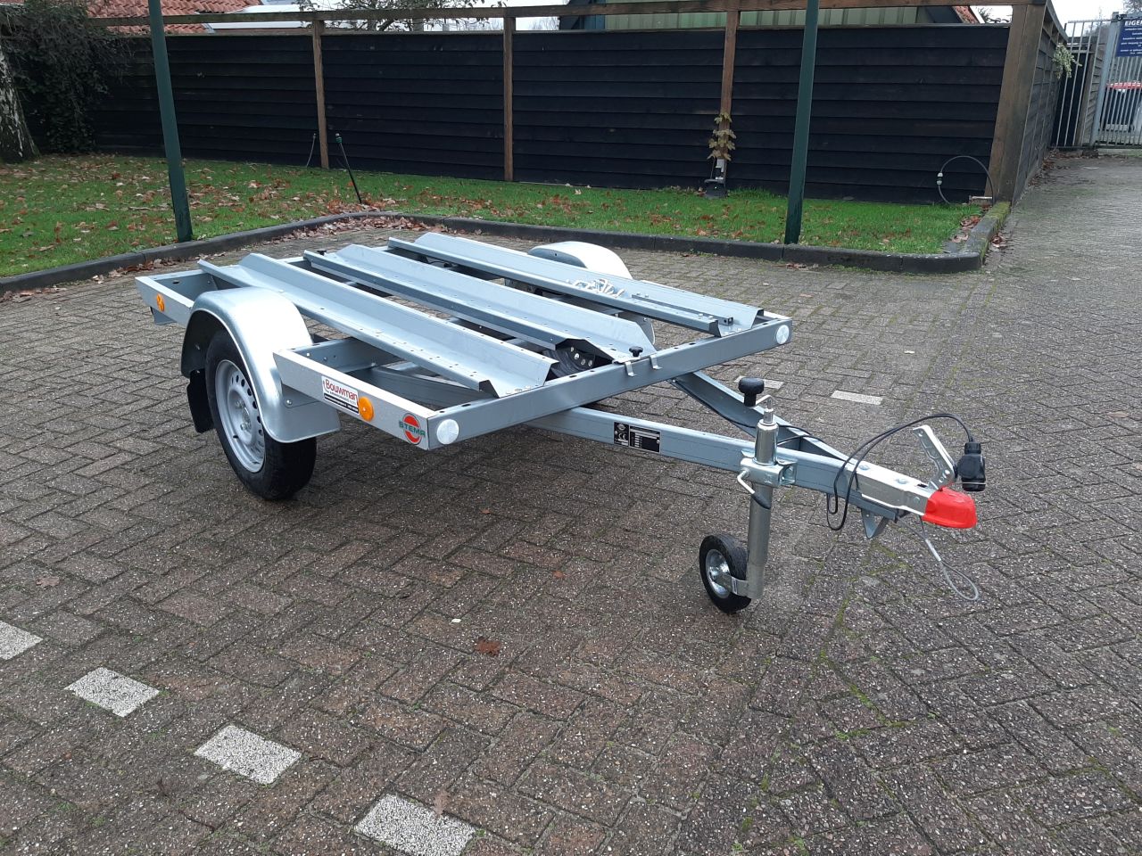 Motortrailer Stema MT750 BS2 voor 2 motoren ongeremd
