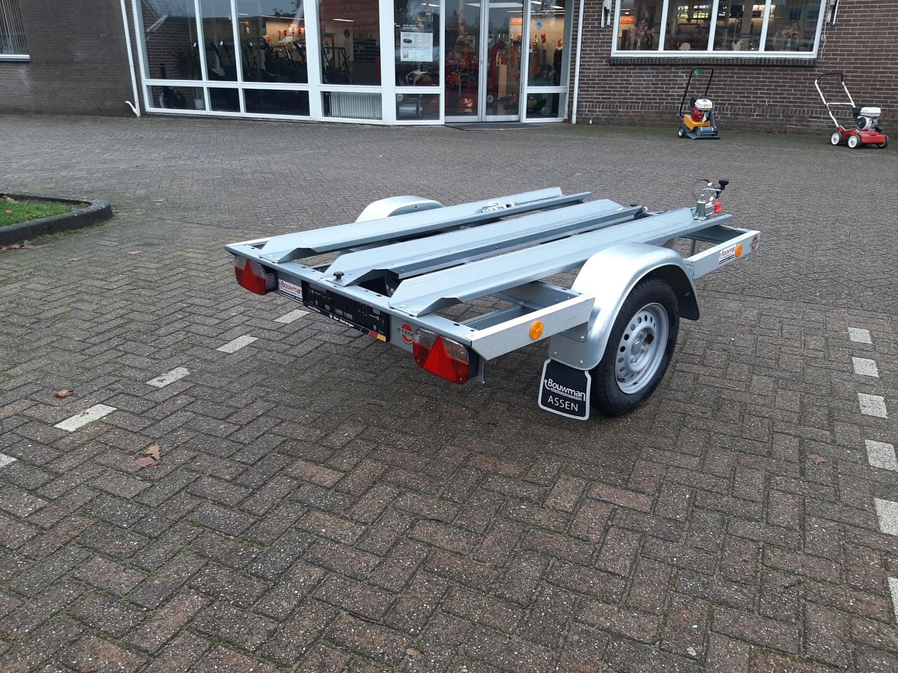 Motortrailer Stema MT750 BS2 voor 2 motoren ongeremd