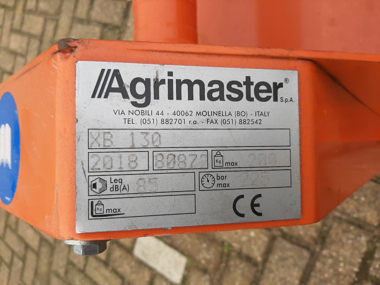 Agrimaster XB 130 klepelmaaier - front / achter