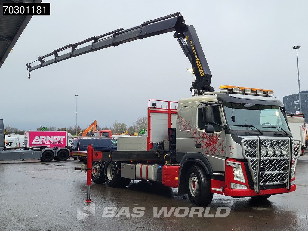 Volvo FM FM 410 6X2 Palfinger PK 26002-EH E Kran Crane Lift +steering axle Automatic Euro 6