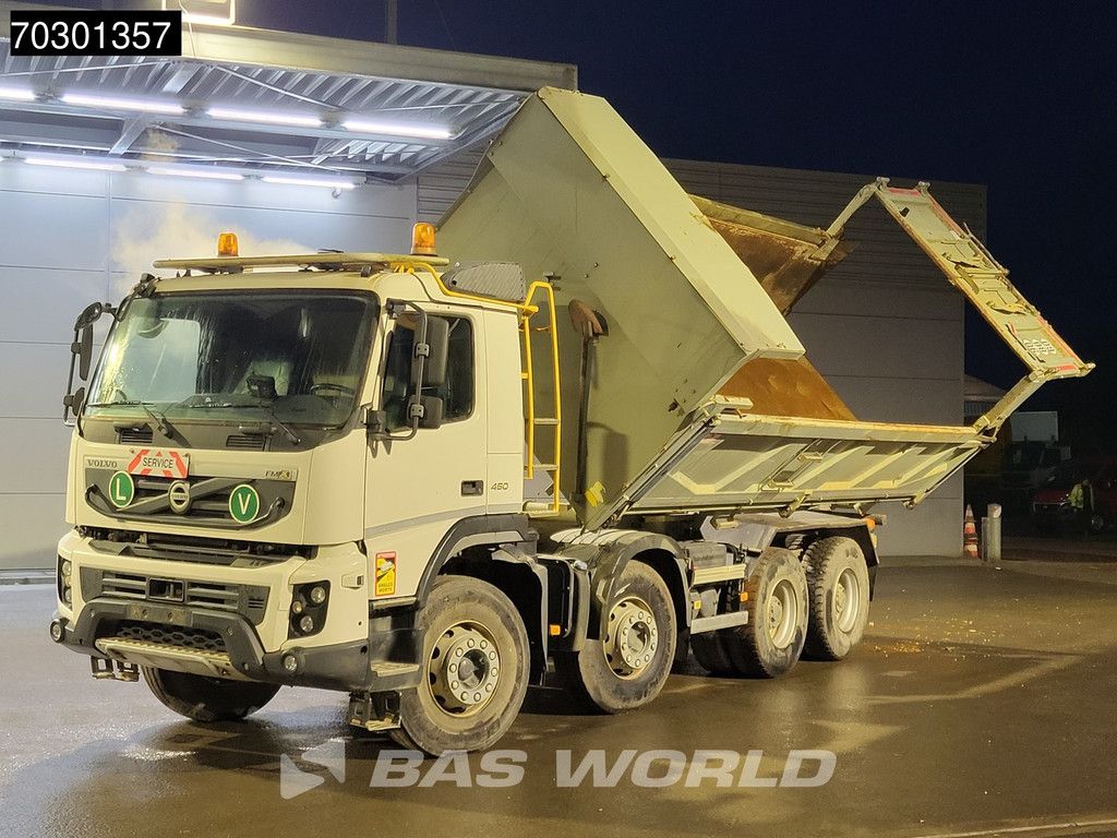 Volvo FMX 450 8X4 15m3 2-way tipper steel suspension Big-Axle Euro 6