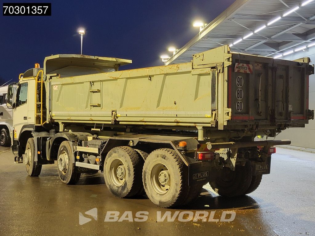 Volvo FMX 450 8X4 15m3 2-way tipper steel suspension Big-Axle Euro 6