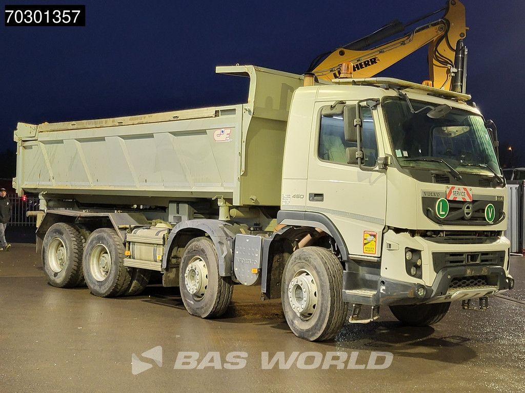 Volvo FMX 450 8X4 15m3 2-way tipper steel suspension Big-Axle Euro 6