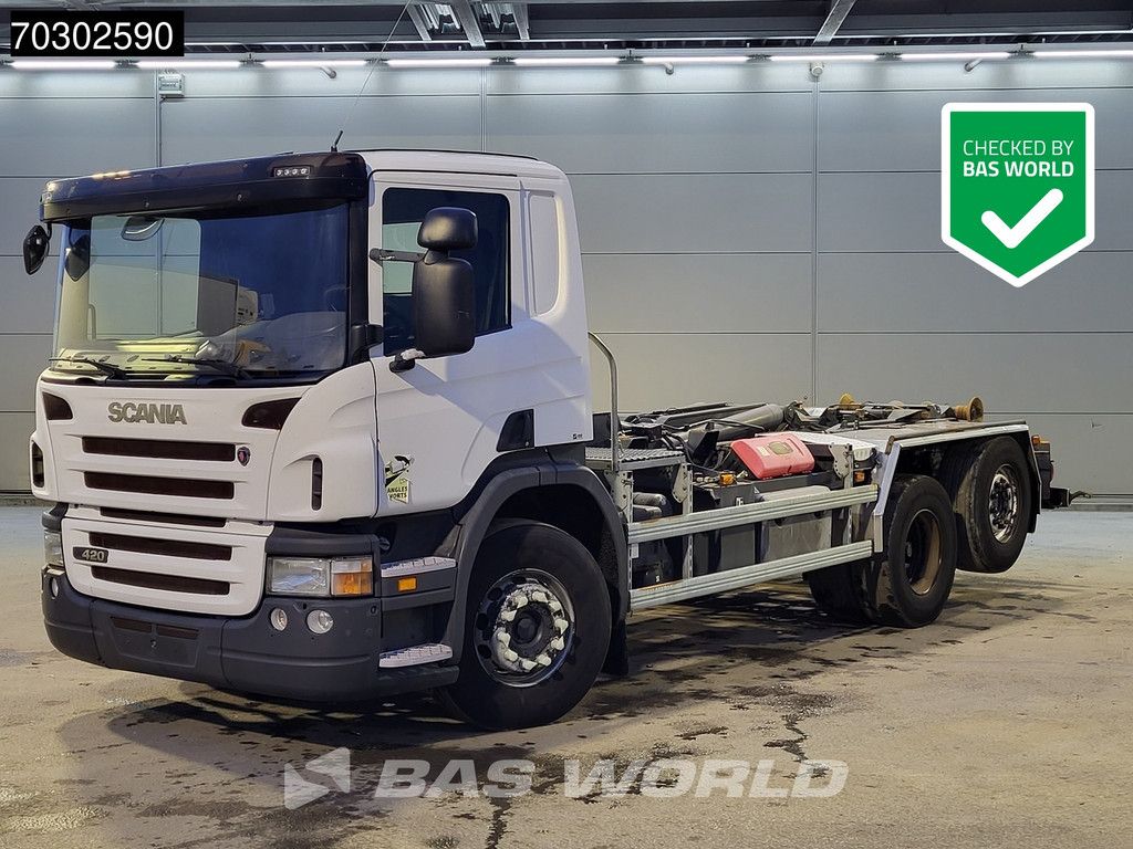 Scania P420 6X2 20 tons Dalby containersystem Lift-Axle Manual Euro 5