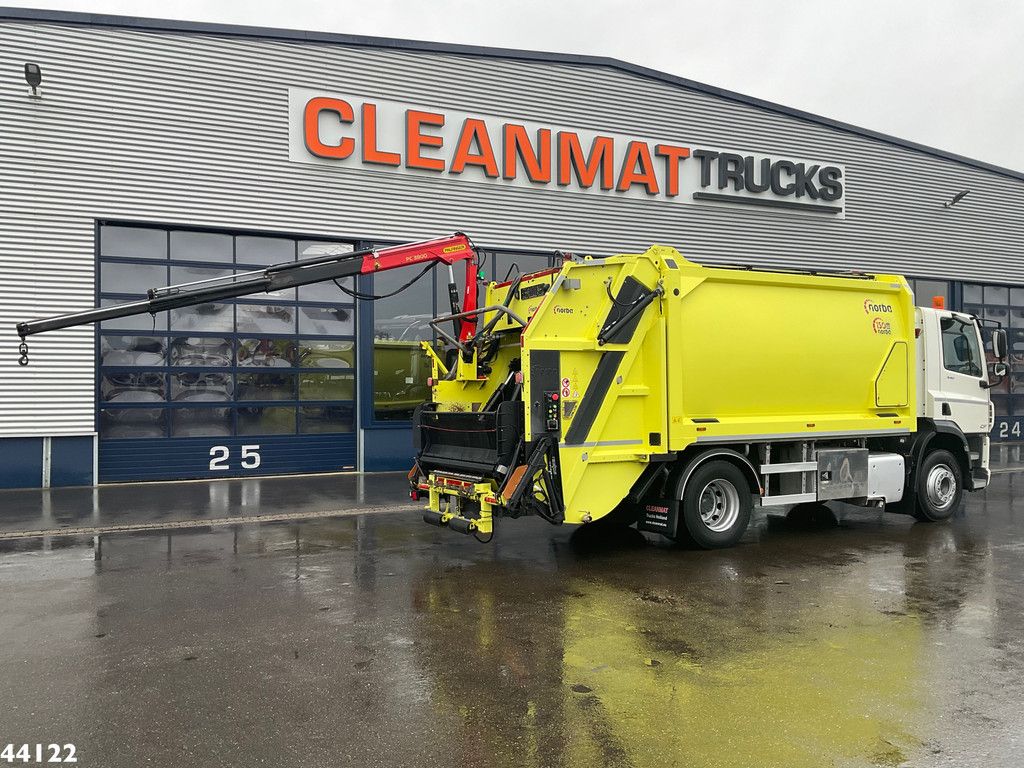 DAF FA CF 340 Euro 6 Norba 17 m³ + Palfinger 3.8 Tonmeter laadkraan + Winch