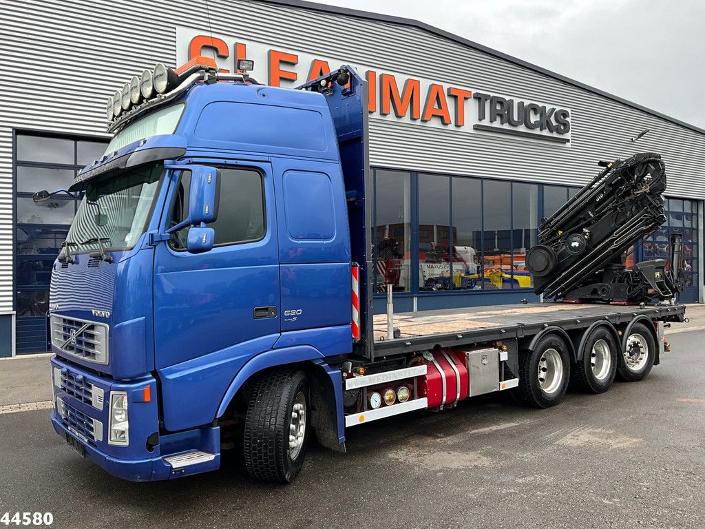 Volvo FH 520 8x4 Euro 5 Hiab 24 Tonmeter laadkraan + Fly-jib