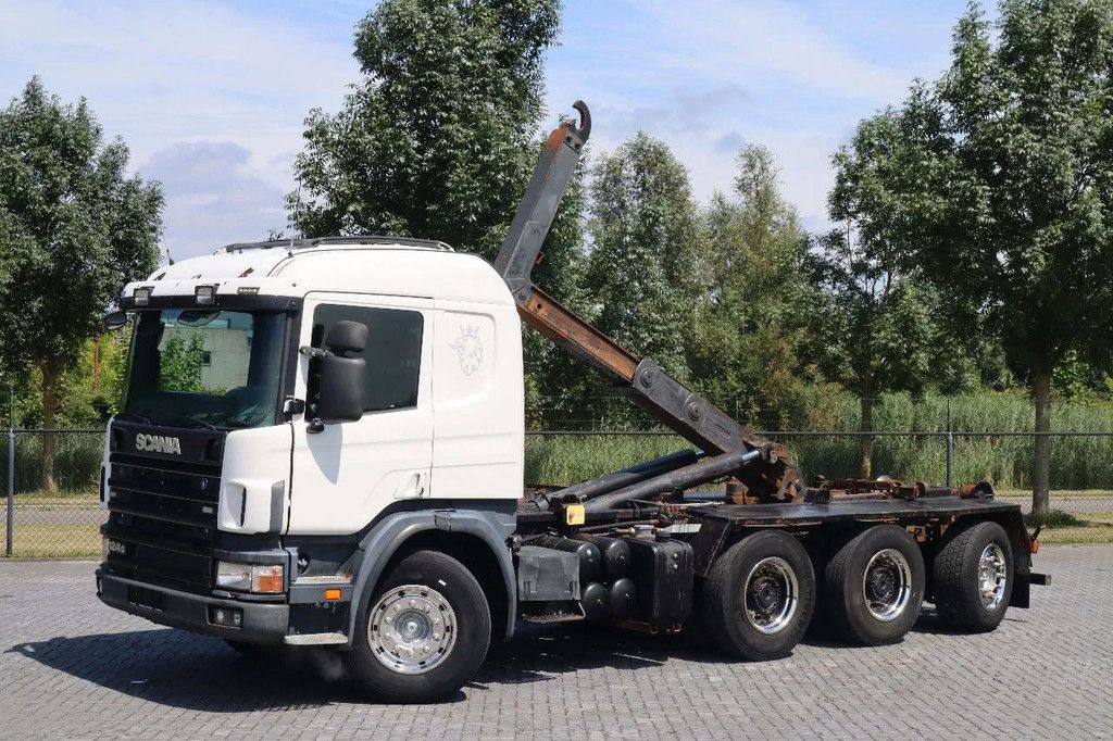 Scania P124-420 | 8X4 | HOOKLIFT | MANUAL | BIG AXLES | EURO 3