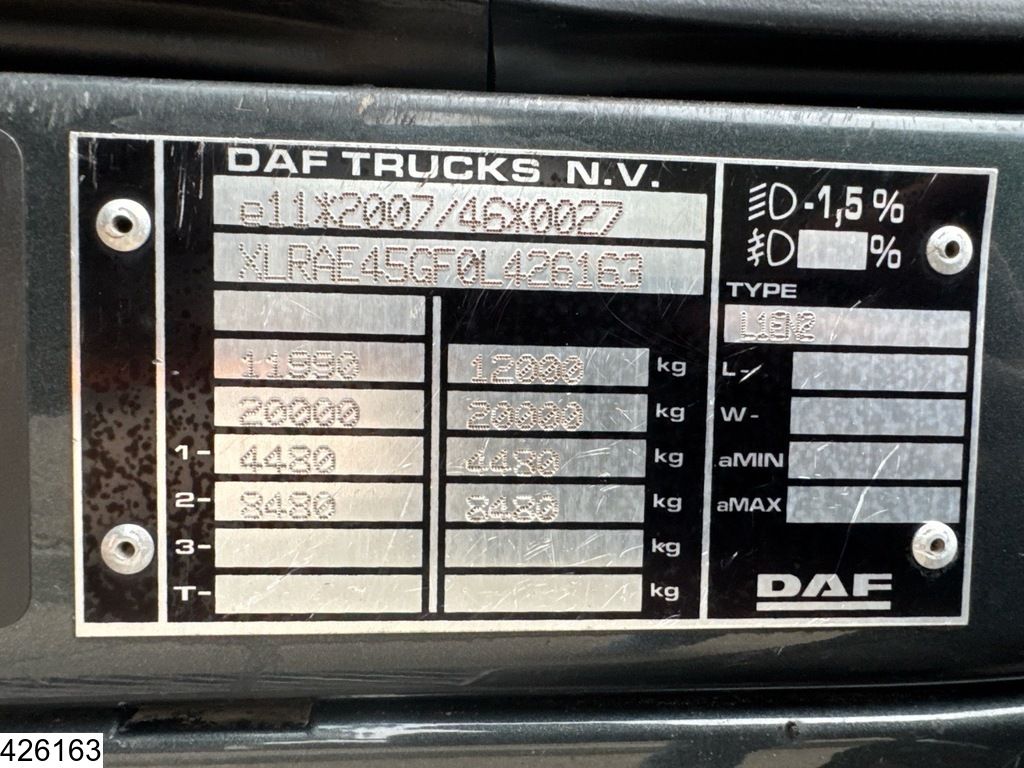 DAF LF45 250 EURO 5, Manual, Bitumen sprayer