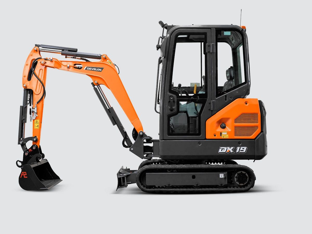 Develon Doosan DX19-7 , minigraver, minikraan, BJ2024!