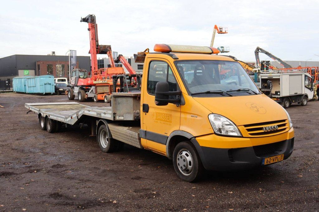Car transporter Iveco Daily 35C15 Diesel 146 hp 2008 with semi-low loader