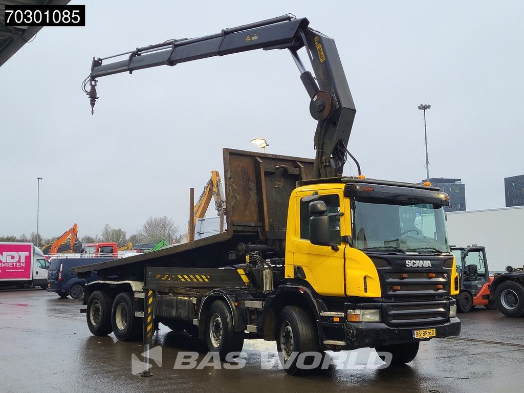 Scania P380 8X2 Palfinger PK32080 Crane Kran cable system Automatic Euro 3