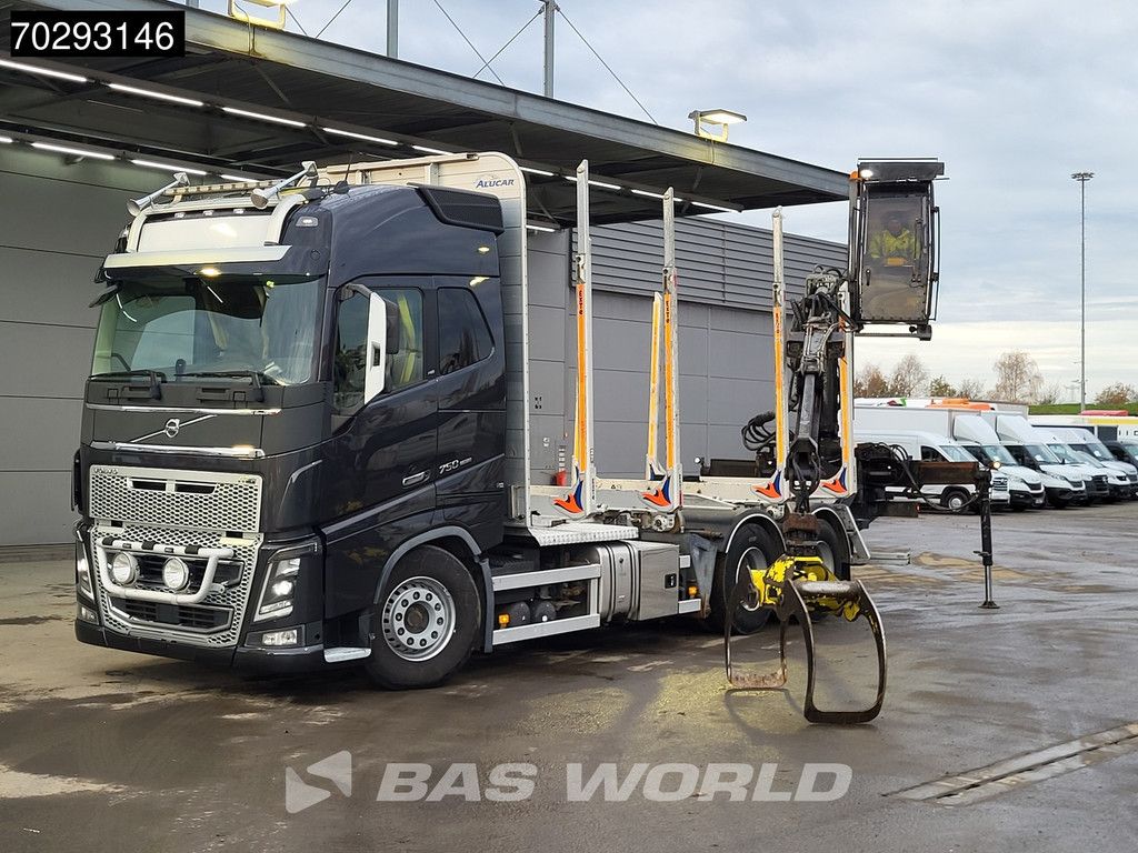 Volvo FH16 FH16 750 6X4 HIAB LOGLIFT F108S 83 Wood crane Retarder VEB+ Big-Axle Euro 6