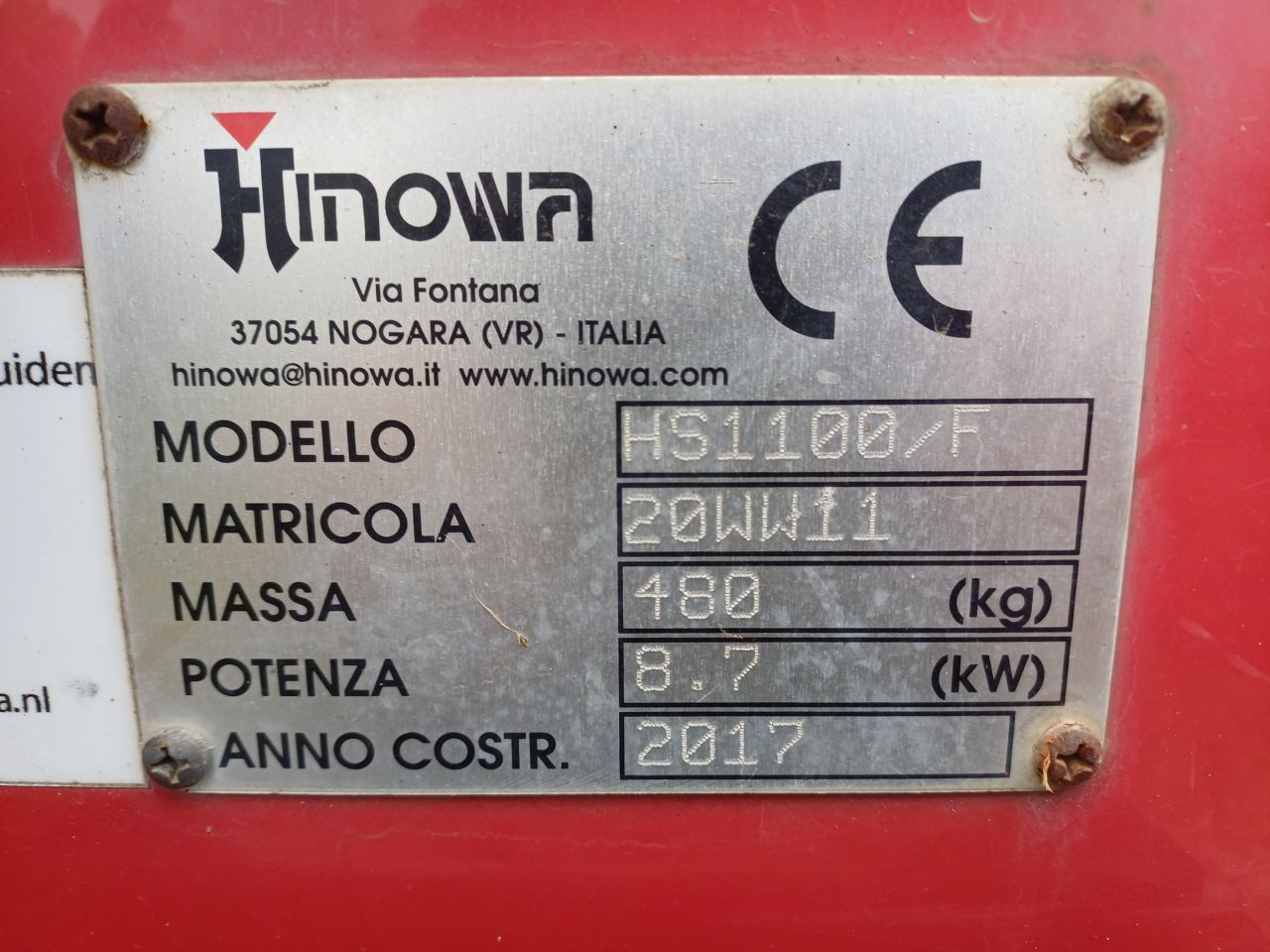 Hinowa HS1100/F | bj 2017 | 2279uur | Rupsdumper met laadschop