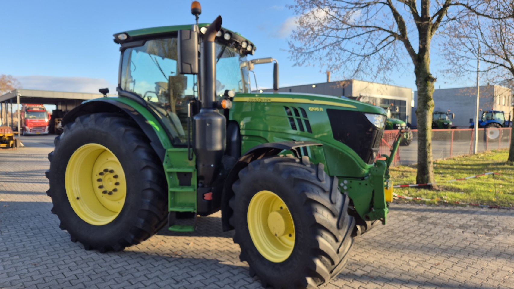 JOHN DEERE 6195R AP 50Kmh. Lucht, Fronthef en PTO, TLS, HCS, AT-