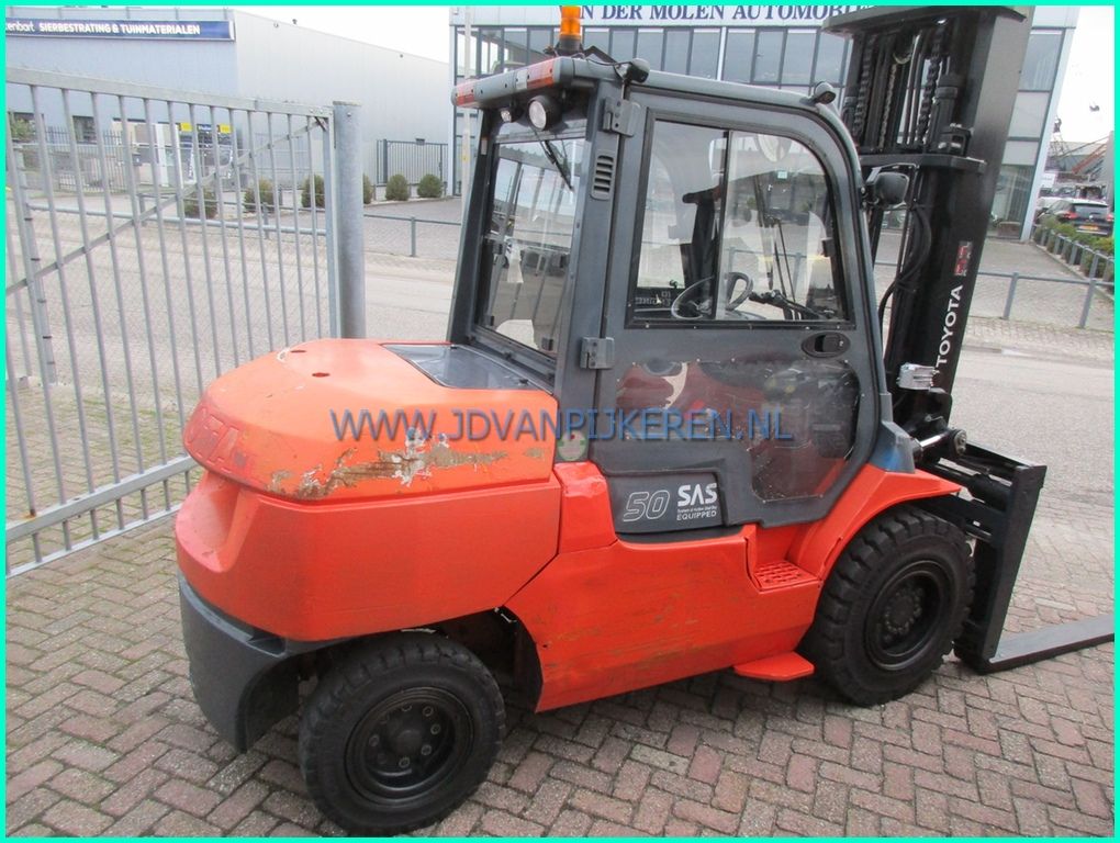 2x Toyota 42-7FDA50 diesel sideshift+forkpositioner