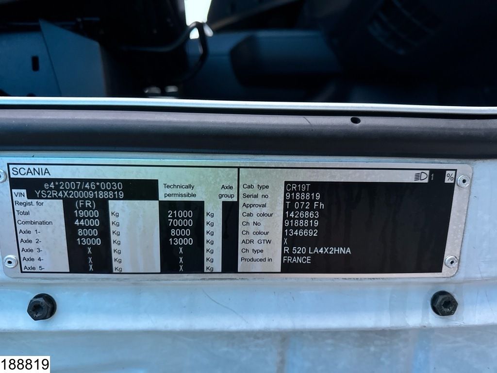 Scania R 520 EURO 6, Retarder