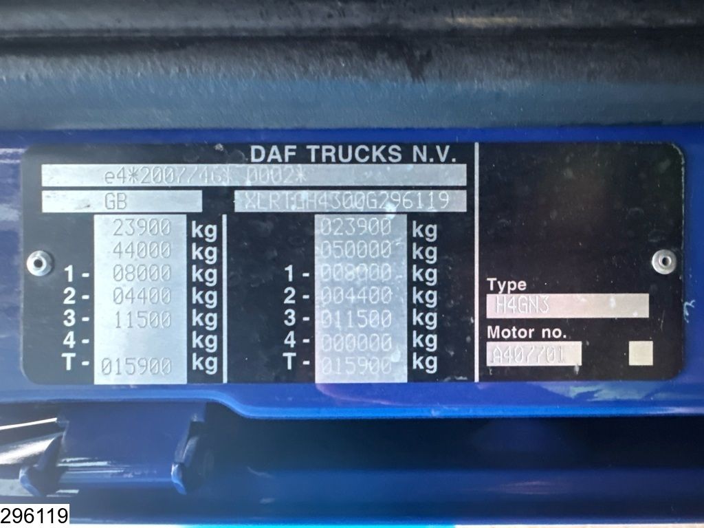 DAF XF 480 6x2, EURO 6d, ACC, Hydraulic